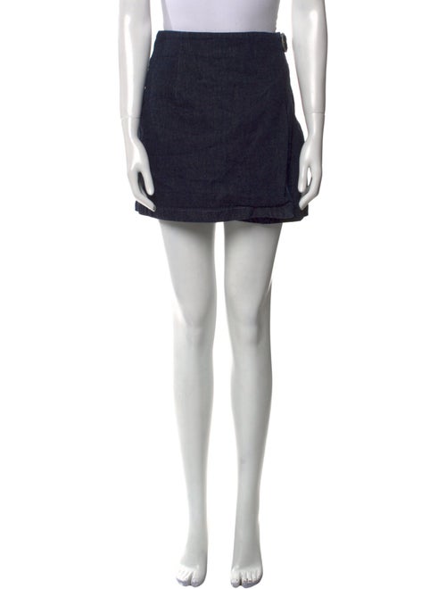 Opening Ceremony Pleated Accents Mini Skirt