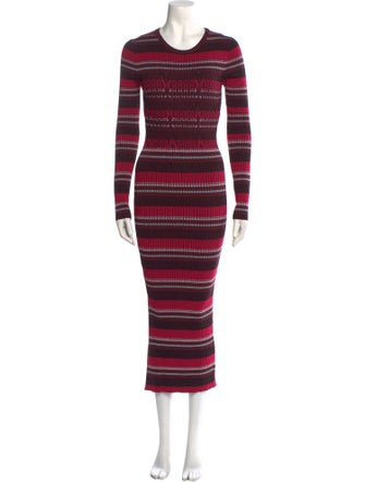 Opening Ceremony Striped Long Dress