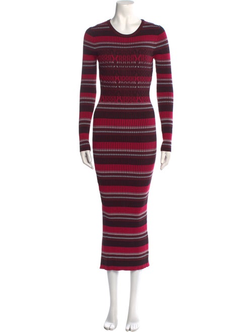 Opening Ceremony Striped Long Dress