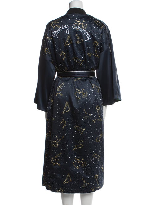 Opening Ceremony Silk Printed Trench Coat