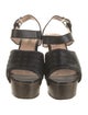 Opening Ceremony Leather Lasercut Accents Slingback Sandals