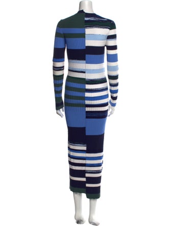 Opening Ceremony Striped Long Dress