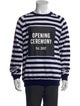 Opening Ceremony Striped Crew Neck Sweatshirt