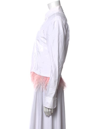 Opening Ceremony Long Sleeve Button-Up Top