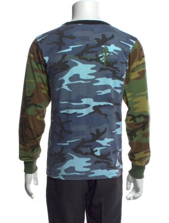 Opening Ceremony Printed Crew Neck Henley