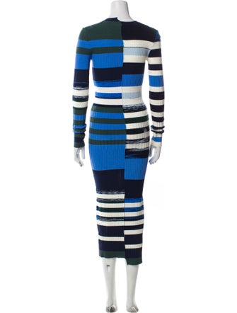 Opening Ceremony Striped Long Dress