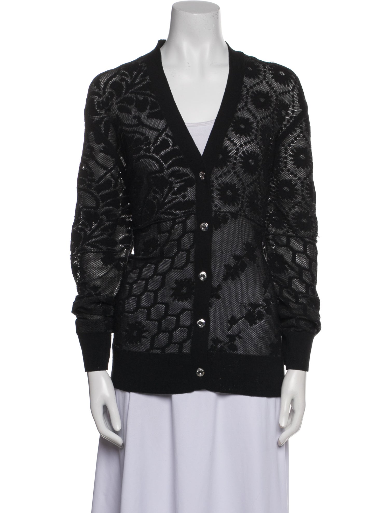 Opening Ceremony Striped V-Neck Sweater