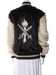 Opening Ceremony Colorblock Pattern Faux Fur Jacket