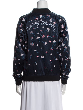 Opening Ceremony Silk Printed Bomber Jacket