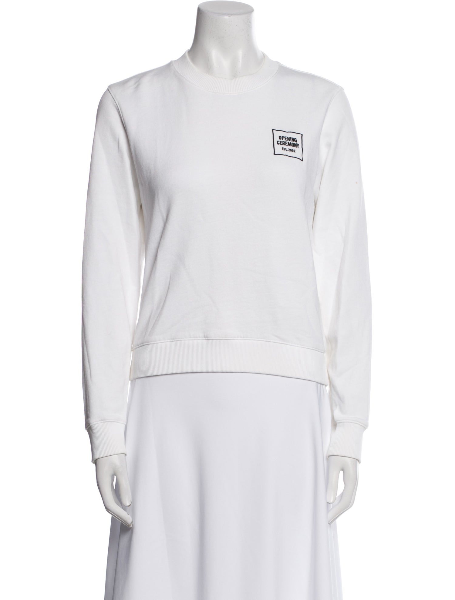 Opening Ceremony Crew Neck Long Sleeve Sweatshirt