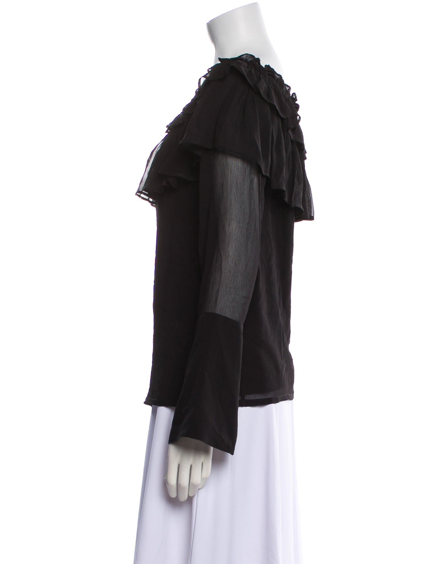 Opening Ceremony Silk Scoop Neck Blouse