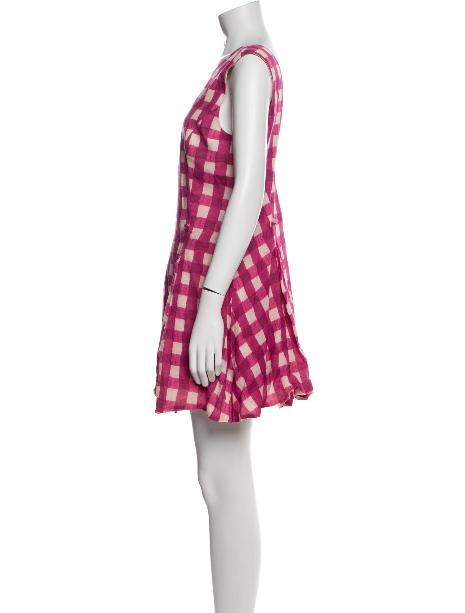 Opening Ceremony Plaid Print Mini Dress