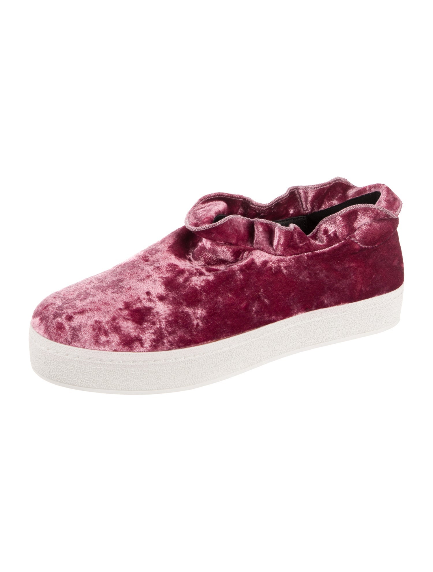 Opening Ceremony Velvet Scalloped Accent Sneakers