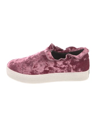 Opening Ceremony Velvet Ruffle Embellishment Sneakers