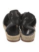 Opening Ceremony Leather Braided Accents Espadrilles