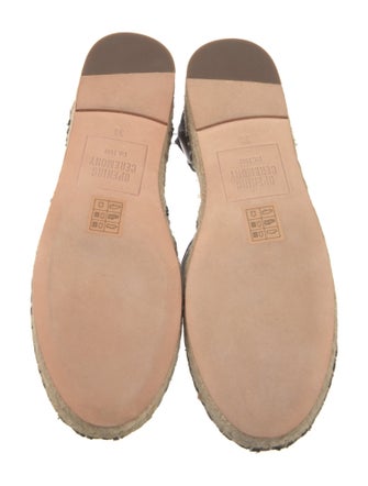 Opening Ceremony Leather Braided Accents Espadrilles