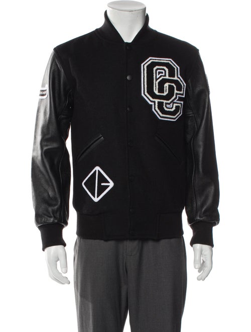 Opening Ceremony Wool Graphic Print Varsity Jacket