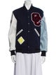 Opening Ceremony Wool Graphic Print Bomber Jacket