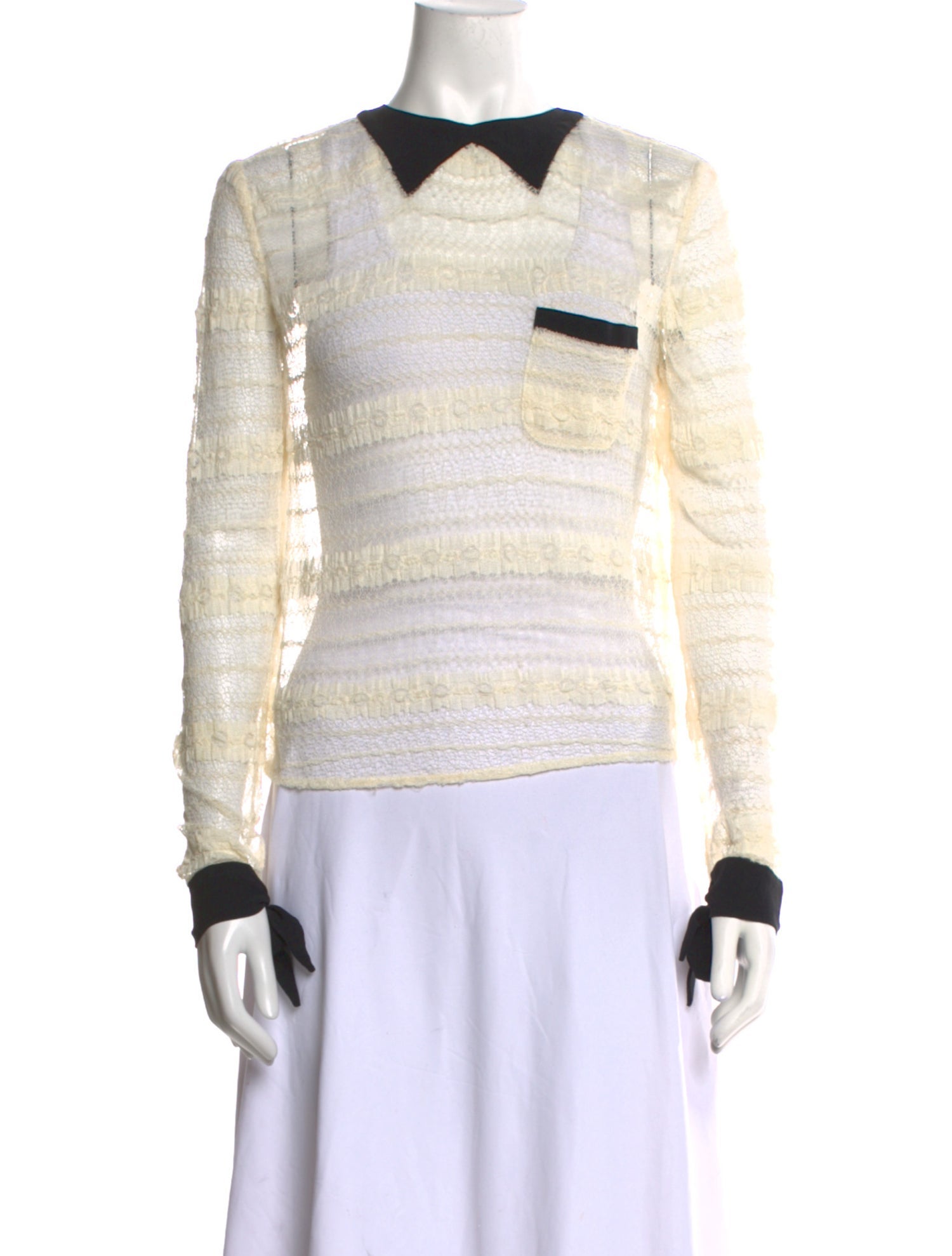 Opening Ceremony Striped Crew Neck Sweatshirt