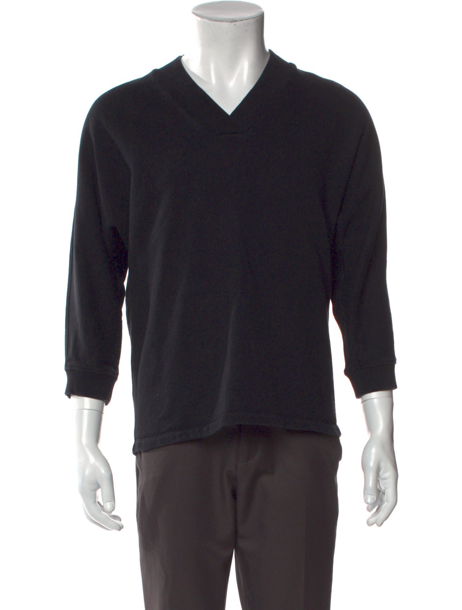 Opening Ceremony V-Neck Three-Quarter Sleeve Sweatshirt