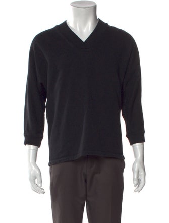 Opening Ceremony V-Neck Three-Quarter Sleeve Sweatshirt