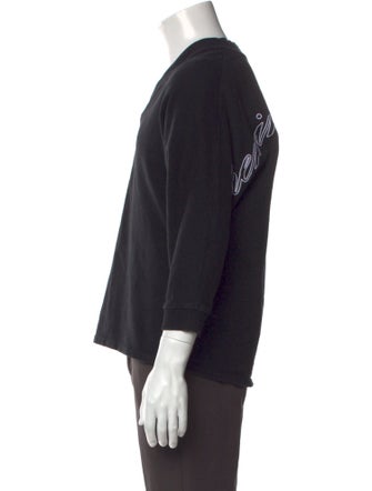 Opening Ceremony V-Neck Three-Quarter Sleeve Sweatshirt