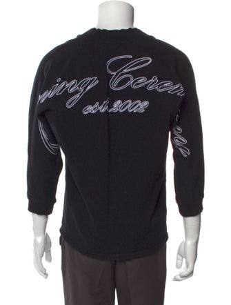 Opening Ceremony V-Neck Three-Quarter Sleeve Sweatshirt