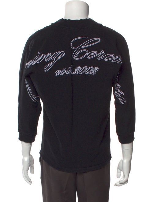 Opening Ceremony V-Neck Three-Quarter Sleeve Sweatshirt