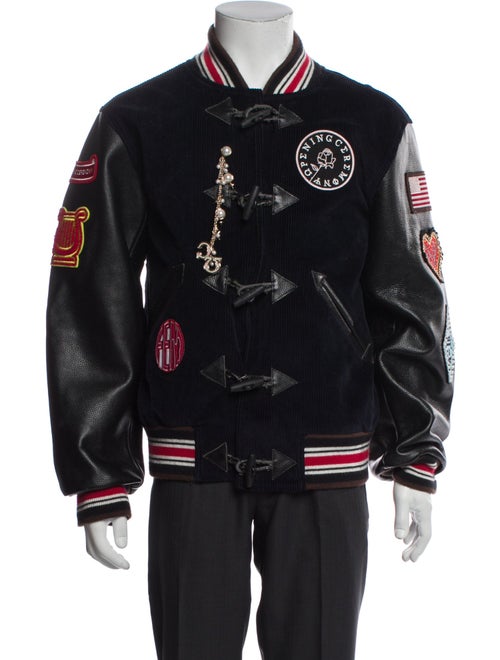 Opening Ceremony Striped Varsity Jacket