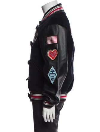 Opening Ceremony Striped Varsity Jacket