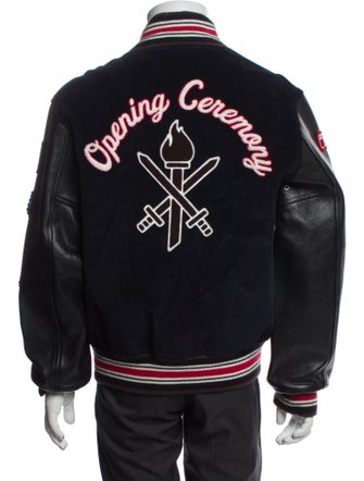 Opening Ceremony Striped Varsity Jacket