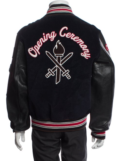 Opening Ceremony Striped Varsity Jacket