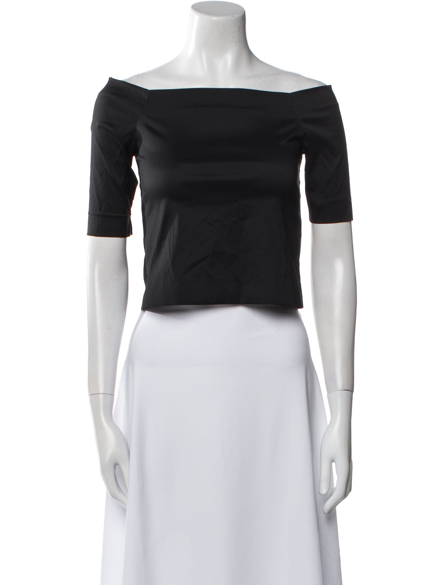 Opening Ceremony Off-The-Shoulder Short Sleeve Crop Top