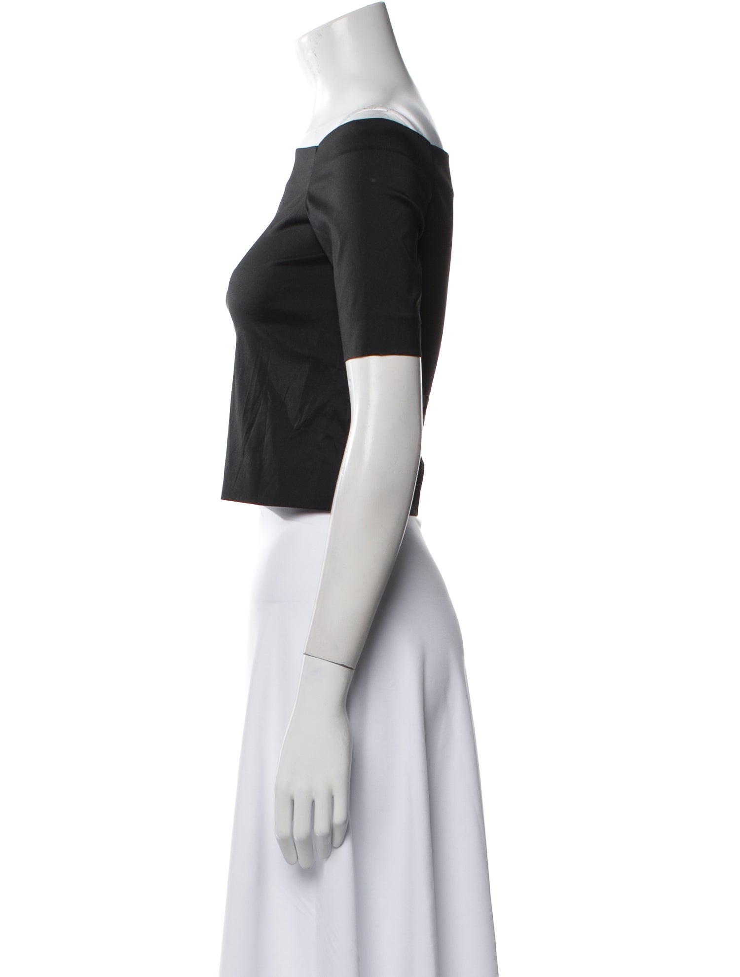 Opening Ceremony Off-The-Shoulder Short Sleeve Crop Top