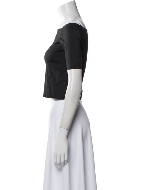 Opening Ceremony Off-The-Shoulder Short Sleeve Crop Top