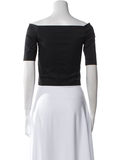 Opening Ceremony Off-The-Shoulder Short Sleeve Crop Top