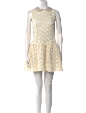 Opening Ceremony Lace Pattern Mini Dress