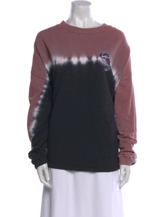 Opening Ceremony Tie-Dye Print Scoop Neck Sweatshirt
