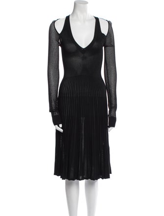 Opening Ceremony V-Neck Midi Length Dress