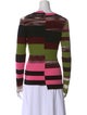 Opening Ceremony Striped Crew Neck Sweatshirt