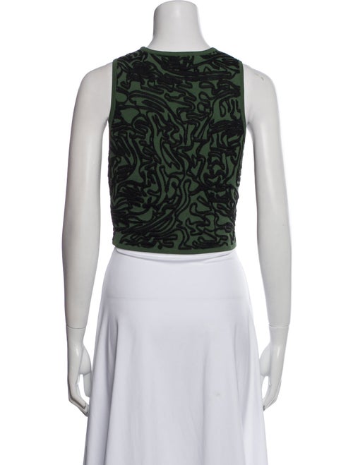 Opening Ceremony Printed Crew Neck Crop Top