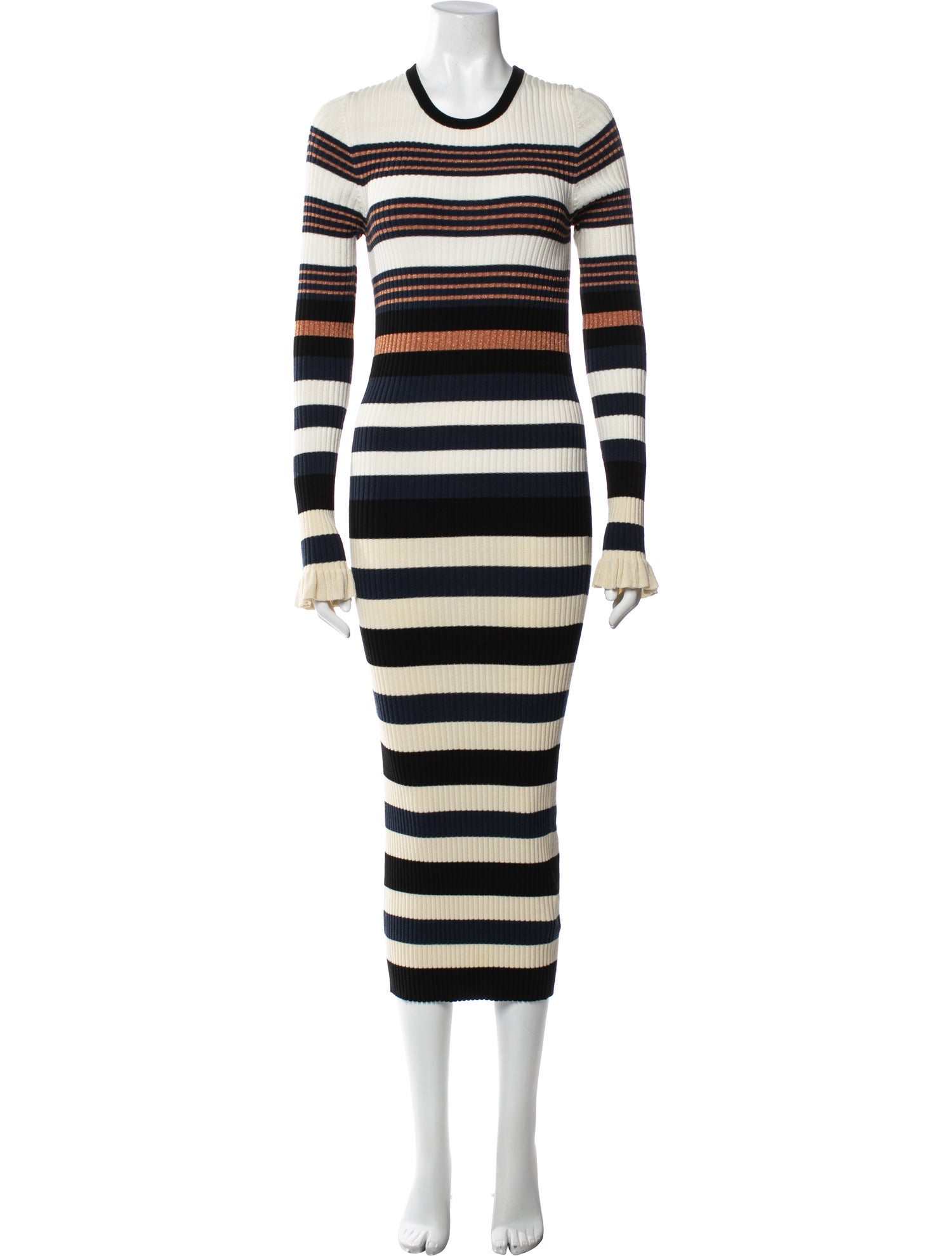 Opening Ceremony Striped Long Dress
