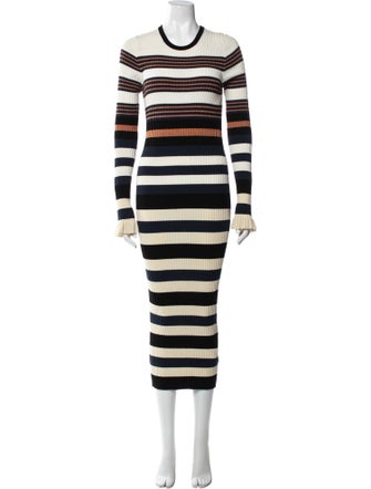 Opening Ceremony Striped Long Dress