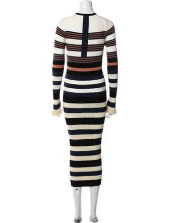 Opening Ceremony Striped Long Dress