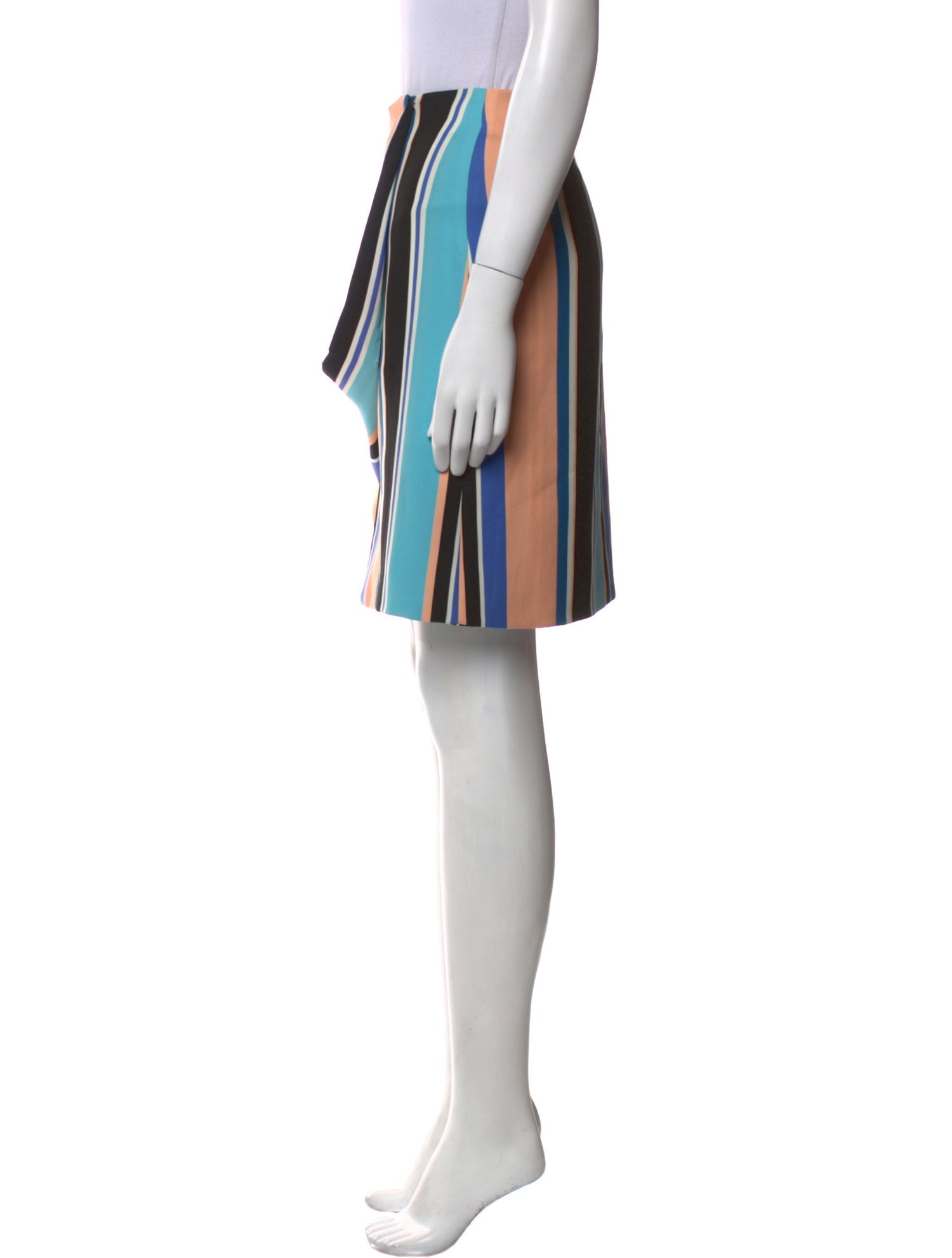 Opening Ceremony Striped Knee-Length Skirt