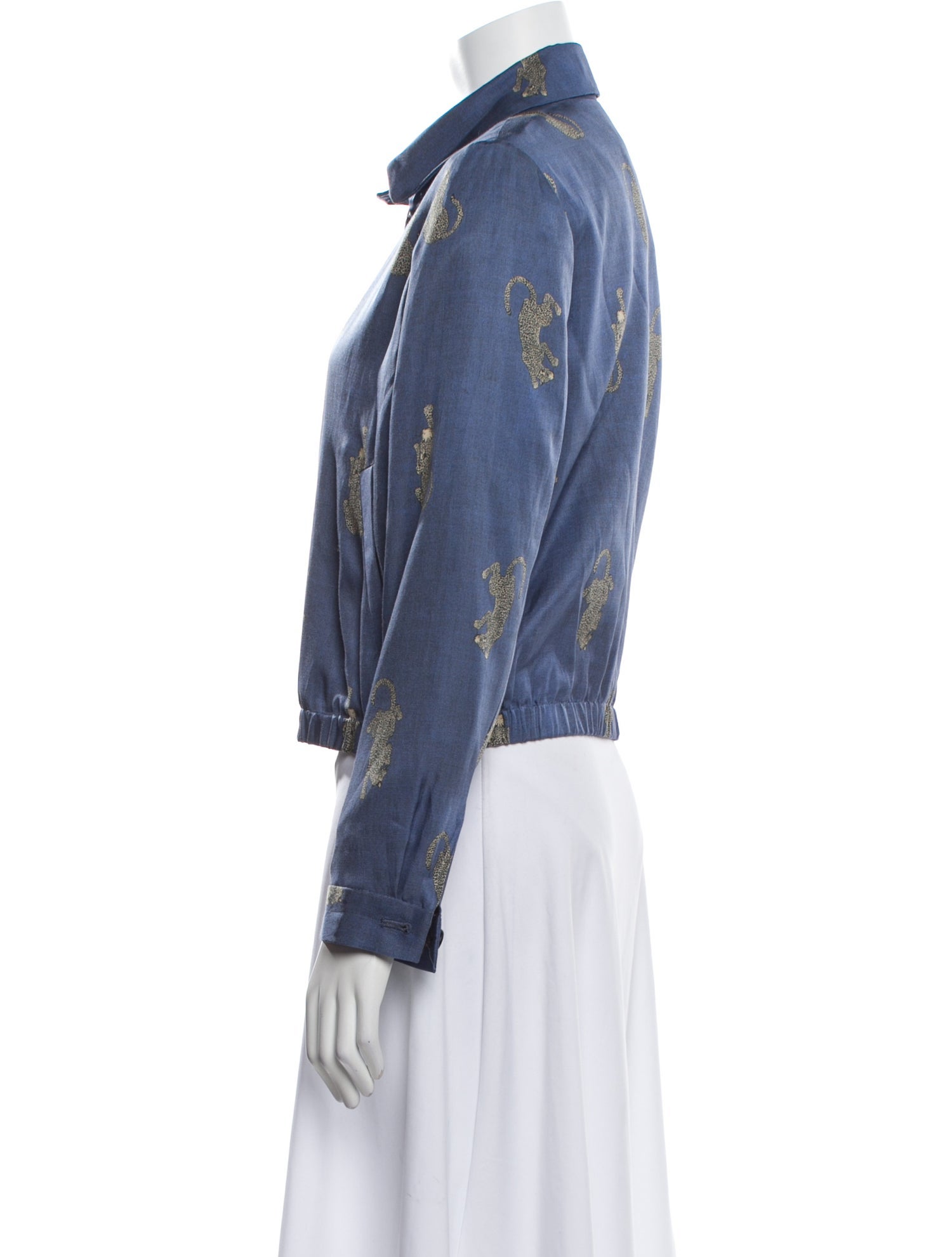 Opening Ceremony Silk Denim Jacket