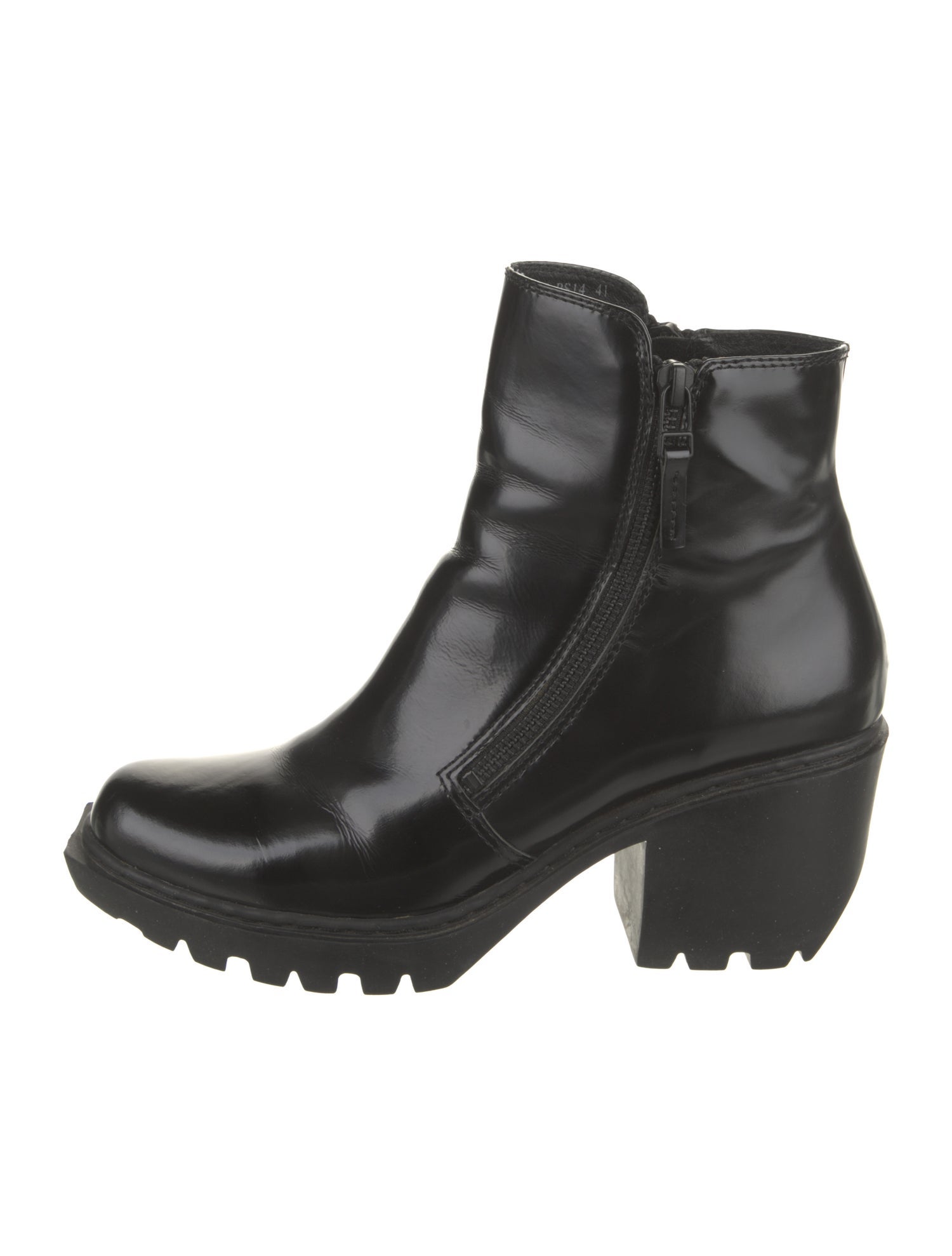 Opening Ceremony Patent Leather Combat Boots