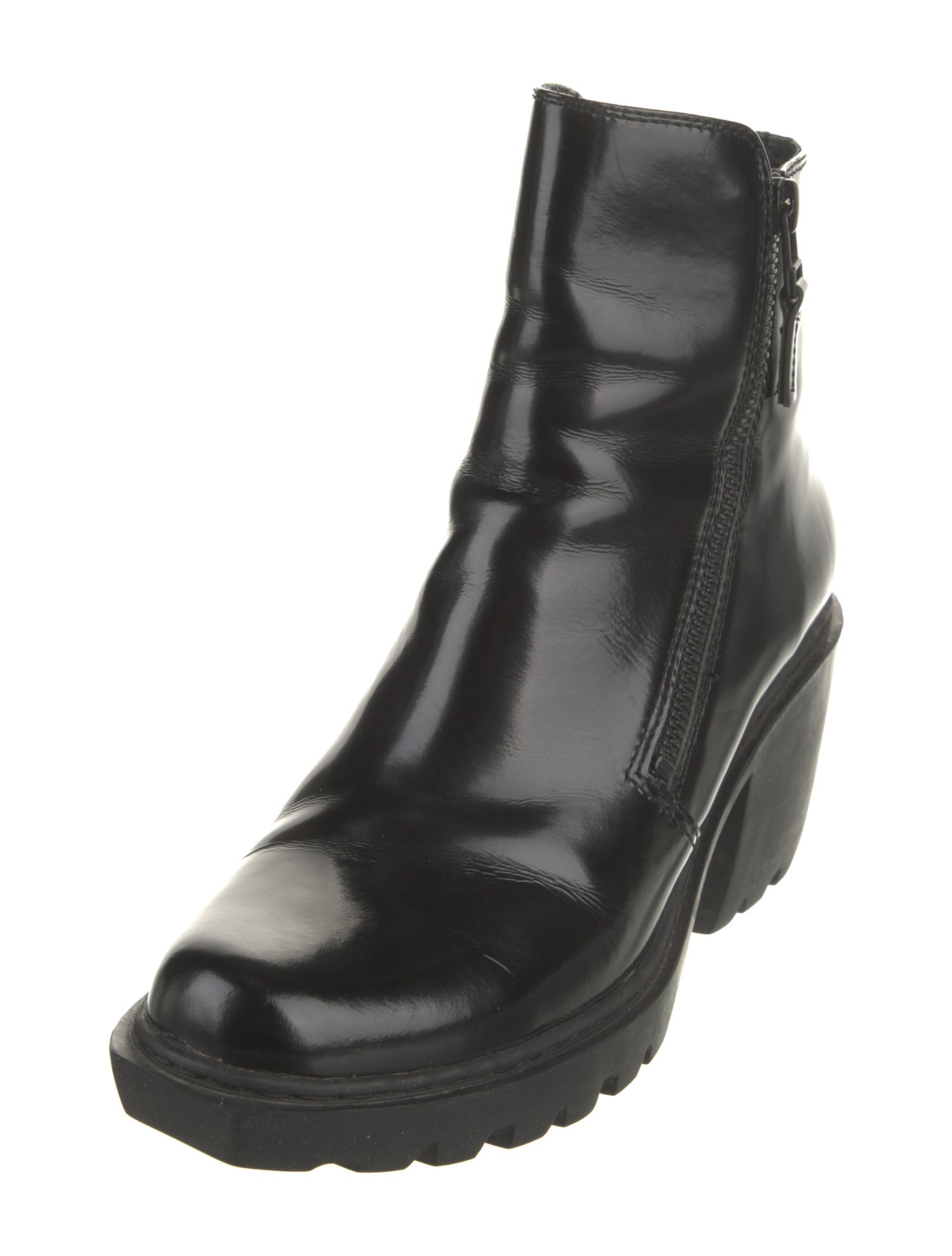 Opening Ceremony Patent Leather Combat Boots