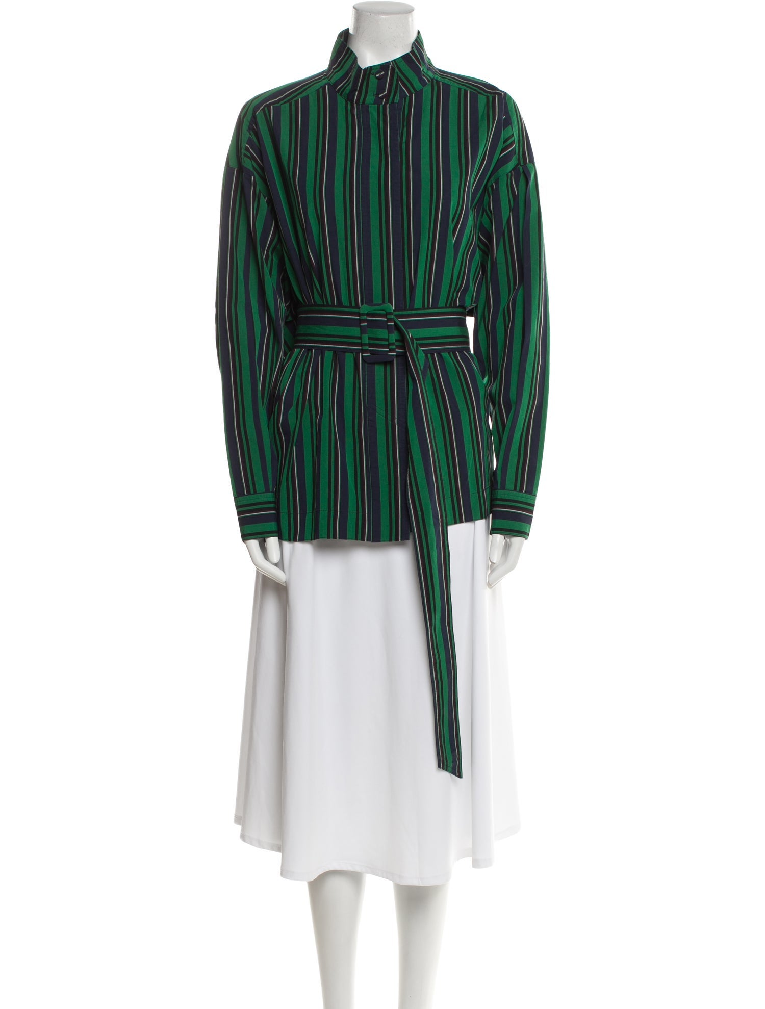 Opening Ceremony Striped Mock Neck Tunic