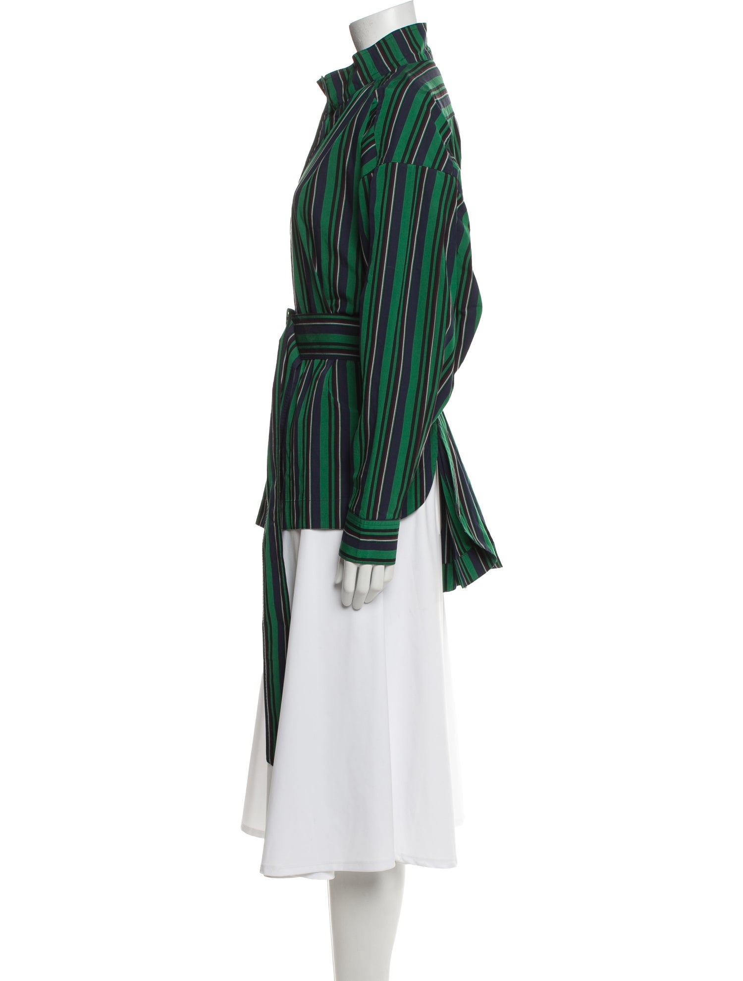 Opening Ceremony Striped Mock Neck Tunic